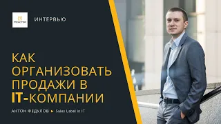 Продажи в IT-компании — как организовать? — Антон Федулов