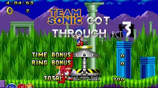 Sonic Classic Heroes: Sonic the Hedgehog 3 player Netplay 60fps