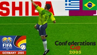 Confederations Cup 2005 match 1 Brazil vs Greece (PES 6)