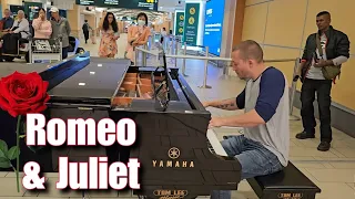 Romeo and Juliet - A Time For Us (Public Piano) Vancouver International Airport