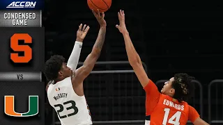 Syracuse vs. Miami Condensed Game | 2021-22 ACC Men’s Basketball