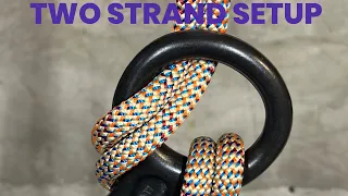 Installing a Figure 8 on a double strand of rope