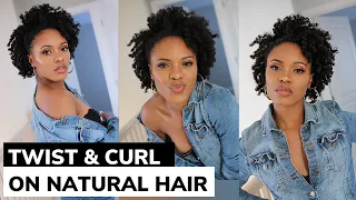 I did a Twist & Curl on my 4C Natural Hair and...😱 😱