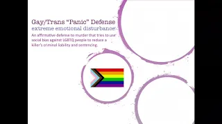 RiseOut Synergy Session: Preventing LGBTQ Violence by Banning the Gay/Trans “Panic” Defense