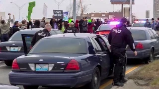 'Black Lives Matter' protesters shut down Interstate 670 in Kansas City, MO, December, 20, 2014