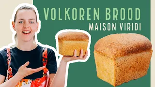 Lekker, luchtig VOLKOREN BROOD bakken van 100% VOLKOREN MEEL