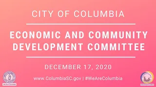 Economic and Community Development Committee | December 17, 2020