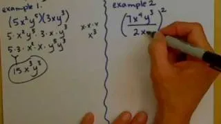 Simplifying expressions with exponents