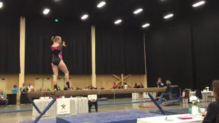 Allie Platinum Beam Routine - Xcel Regionals 2016 - 1st Place