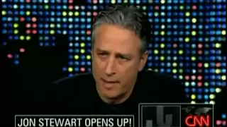 Jon Stewart Trashes CNN Again & Again on 'Larry King Live'; Questions Rick Sanchez's Firing