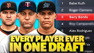 I Put Every MLB Player EVER into ONE DRAFT