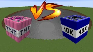 Mega TNT Vs Lucky TNT 10,000 TNT Minecraft