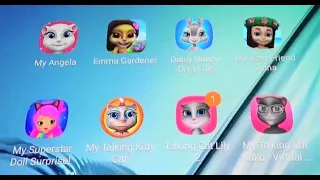 My Talking Angela,Emma Gardener,Daisy Bunny,My Cat Koko,Talking Cat Lily 2,My Kitty Cat etc