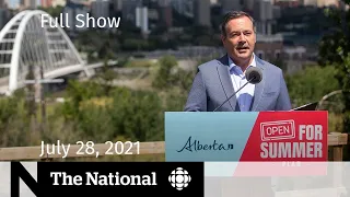 CBC News: The National | Alberta COVID-19, Tokyo 2020, fertility doctor settlement