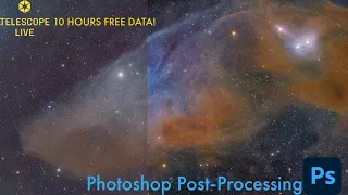 Astrophotography Post-Processing in Photoshop with Free Data