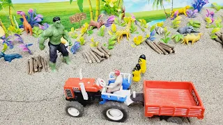 diy tractor mini bulldozer to making concrete road|Gouri Ganesh Murti Durga Navratri Radha Krishna