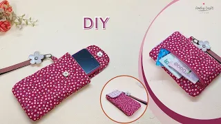 DIY Easy Cell Phone Bag/  Mobile Pouch Making