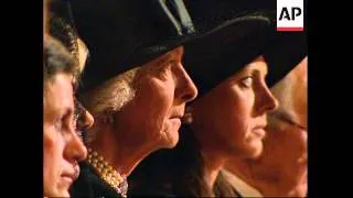 UK: PRINCESS DIANA'S MOTHER FRANCES SHAND KYDD ATTENDS MASS