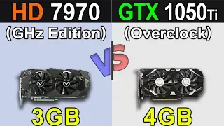 HD 7970 (GHz Edition) VS. GTX 1050 Ti (OC) | New Games Benchmarks