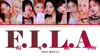 TWICE 트와이스 " F.I.L.A (Fall In Love Again) " Lyrics (ColorCoded/ENG/HAN/ROM/가사)