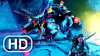 Horizon Forbidden West - Grimhorn Mecha Dinosaur Boss Fight Scene 4K ULTRA HD