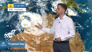 ⚠Weather Update: Developing tropical low for northwest Western Australian coast