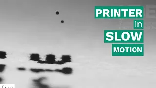 Inkjet Printer paper impact | Slow Motion | CHROMOS Industrial