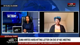 Reaction to Zuma's letter to President Ramaphosa: Tessa Dooms
