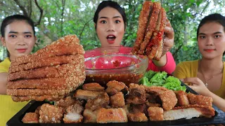 Yummy cooking pork crispy with chili sauce recipe - Pork crispy recipe