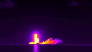 SpaceX CR7 Launch - Initial Sequence Shot with Infrared Camera