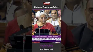 National Education Policy | Budget 2023 Highlights | India Legal