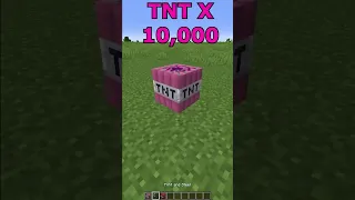 1 TNT Vs 1 Million TNT Minecraft #shorts