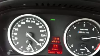 Speed New BMW X5 M50d E70 0-260 km/h Acceleration