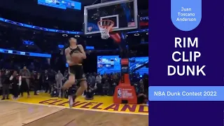 Juan Toscano-Anderson FAILED Vince Carter Rim-Clip dunk - NBA dunk contest 2022