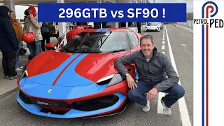 Ferrari 296GTB vs SF90 - Which is faster around Goodwood ?! | 4K