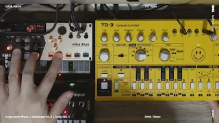 First jam with the TD-3, Volca Drum, and the NTS-1