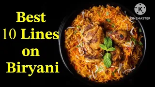 Biryani/10 Lines on Biryani/Essay on my favourite food/My Favourite Food Essay in English/#biryani