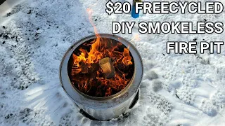 $20 DIY SMOKELESS FIRE PIT