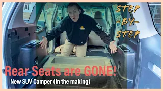Removing RAV4 Seats | Prepping for Sleeping Platform | How to | 2006-2012 Toyota RAV4