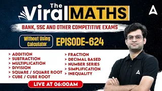 Bank Exams | Simplification | Number Series | Inequality | Arithmetic & DI #624 By Navneet Tiwari