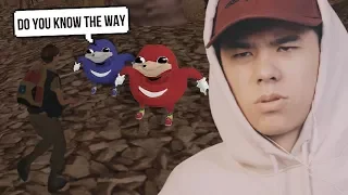 НАШЁЛ ТАИНСТВЕННЫЙ ОСТРОВ В GTA SAMP / UGANDA KNUCKLES