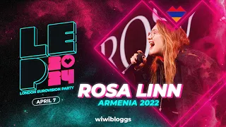 🇦🇲 Rosa Linn "Snap" (Armenia 2022) - LIVE @ London Eurovision Party 2024