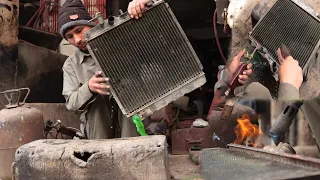 How to Clean a Rusted Radiator | Restoration of a radiator | How to flush Car Radiator