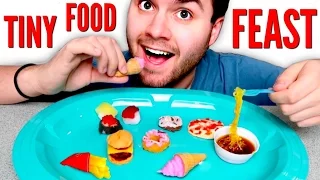 TINY FOOD FEAST - DIY Mini McDonalds, Ramen, Pizza, Sushi! HOW TO POPIN COOKIN