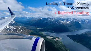 Bounced/Rejected Landing in Tromso, Norway | SAS A320neo