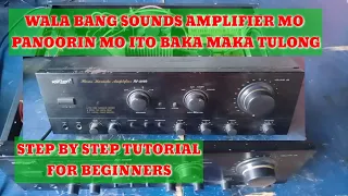 HOW TO REPAIR AMPLIFIER KONZERT 502 NO SOUNDS STEP BY STEP