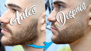 COMO ARREGLARTE Y PERFILARTE LA BARBA CORTA EN CASA (Satisfying)