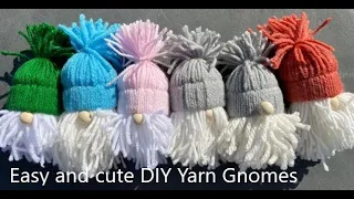 Easy And Cute DIY Yarn Gnomes