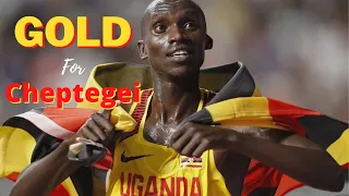 Joshua cheptegei wins Uganda's 2nd gold at the 2020 tokyo olympics in the 5000m men's final.