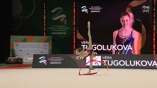 TUGOLUKOVA Vera (CYP) RIBBON AA 31,55 - ECH Budapest 2024